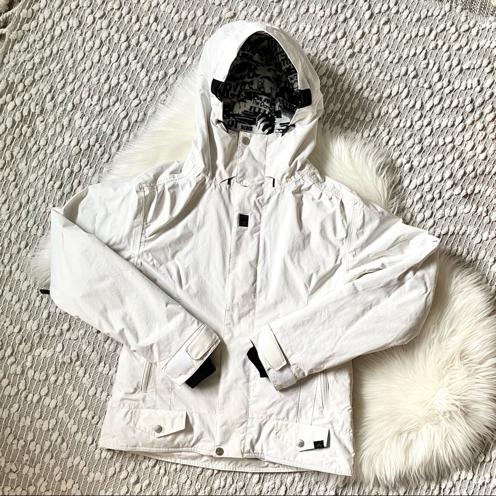 White snowboarding jacket